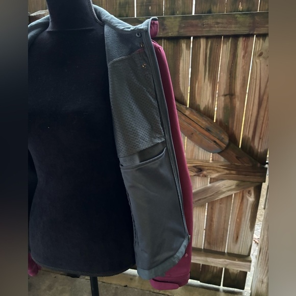 Black Diamond Double Diamond 2 Tone Plum & Gray Full Zip Jacket Size M - Picture 6 of 14